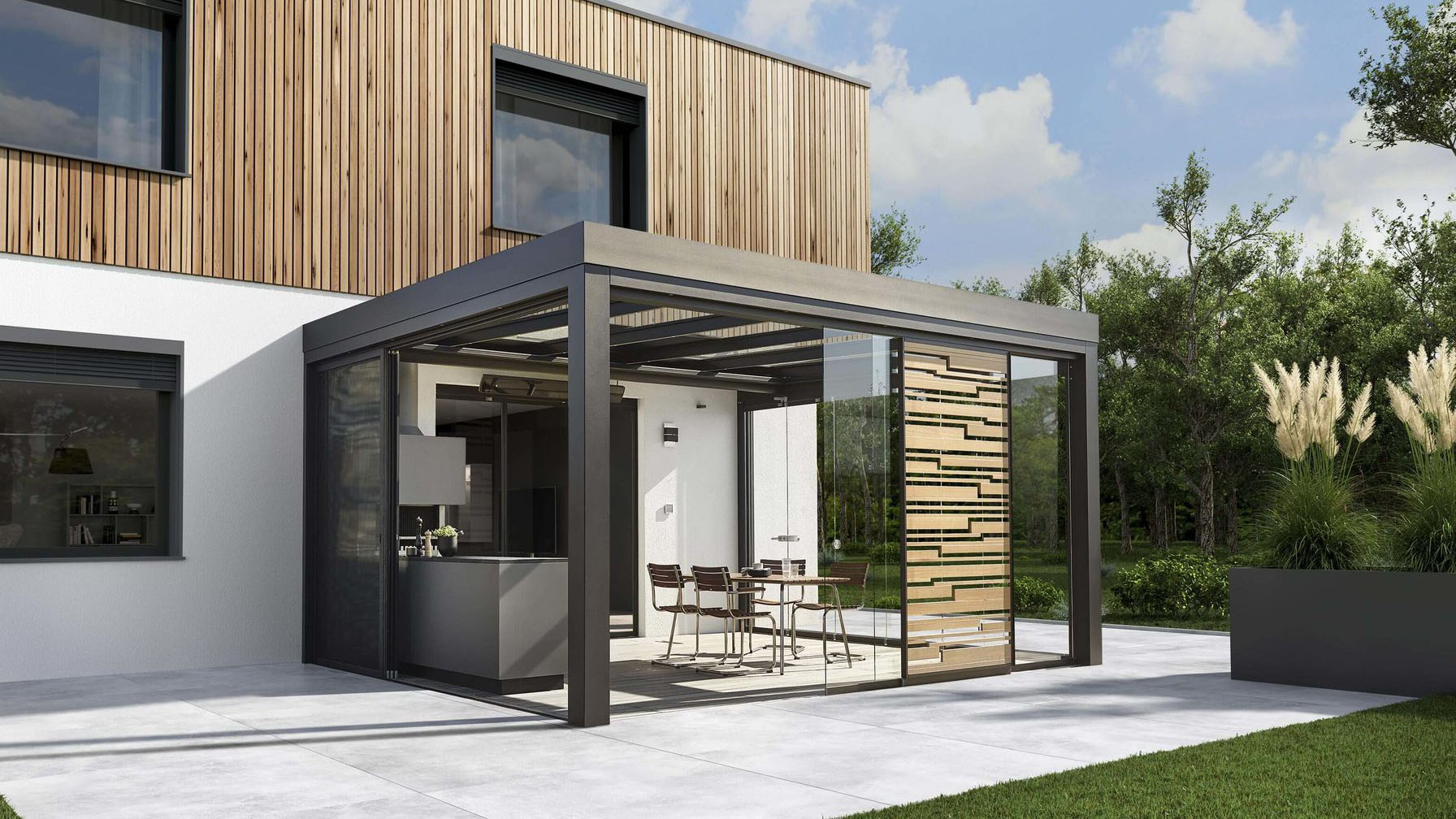 Solarlux Terrassendach / Glashaus Acubis
